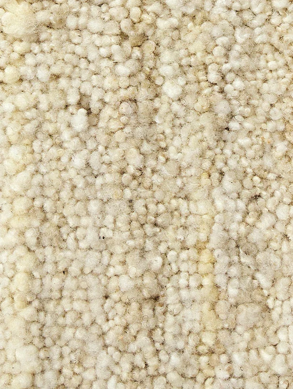 Alfombra de lana blanco natural
