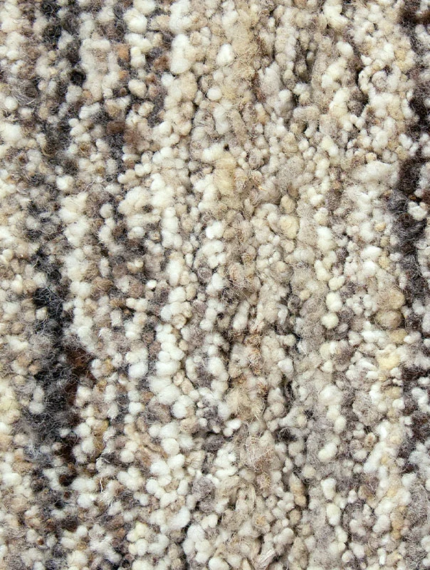 Alfombra de lana gris natural